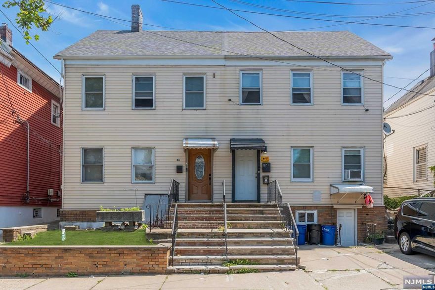 Welcome to this fantastic two-family duplex in the heart of Jersey City! This property is a prime investment, offering flexibility & convenience. The first floor unit features a cozy one-bedroom layout with spacious living room, eat-in kitchen & full bathroom. The second floor unit offers a 2 bedroom layout, spacious kitchen, and full bathroom. Jersey City is a commuter's dream. Close to major highways and public transit options, for easy travel to New York City and other surrounding areas. Don't miss out on this exceptional opportunity to own a versatile two-family in Jersey City.