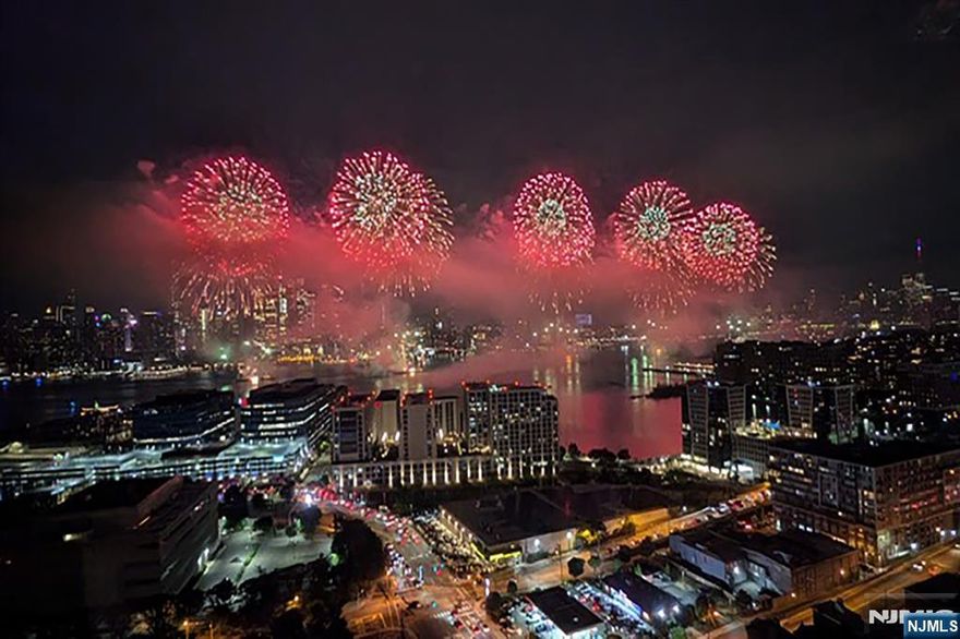 STUNNING CITY VIEWS! Floor-to-ceiling windows span the front of this stylishly renovated luxury unit, flooding it with natural light. High-end finishes throughout, featuring remote-controlled solar shades, s/s kitchen appliances including a Bosch dishwasher and tall counter-depth refrigerator, plus a Porcelonosa rain shower system and commode in the bath. New IceAir HVAC system and wood-grain porcelain floor tiles throughout! With a recently updated lobby, hallways, and spectacular pool, Troy Towers offers 24/7 concierge service, and the location is a commuterâ€™s dream with bus and PATH shuttles at your doorstep. Maintenance covers all utilities, plus high-speed internet, HBO, and Showtime. Optional perks include underground parking for $165/month and a state-of-the-art gym for $240/year. Welcome home!