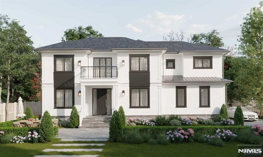 NEW CONSTRUCTION colonial home, located in a desirable neighborhood. 0.38 acres 6-bed, 5.5-ba 5200 sft across 3 levels. Open-concept layout w designer finishes. Eat-in kitchen w custom cabinetry, spacious center island, high-end appliances, quartz countertops & walk-in pantry. The family room flows seamlessly from the kitchen and includes an elegant electric FP & sliding doors leading to a large paver patio & flat backyard. Main level incl. double-ht foyer, w formal living rm, dining rm, guest ensuite, powder rm & mudrm. Upstairs are 4 generously sized bedrms, incl. a luxurious primary suite w an oversized walk-in closet & spa-inspired bathroom featuring a soaking tub, stall shower dual sinks. 1 bedroom is en-suite while the other 2 share a full bath & laundry rm. The fin basement w 9-foot ceilings, a bedroom, private office, large recreation room & full bathroom. Modern smart home features and a 10-year builder's warranty.