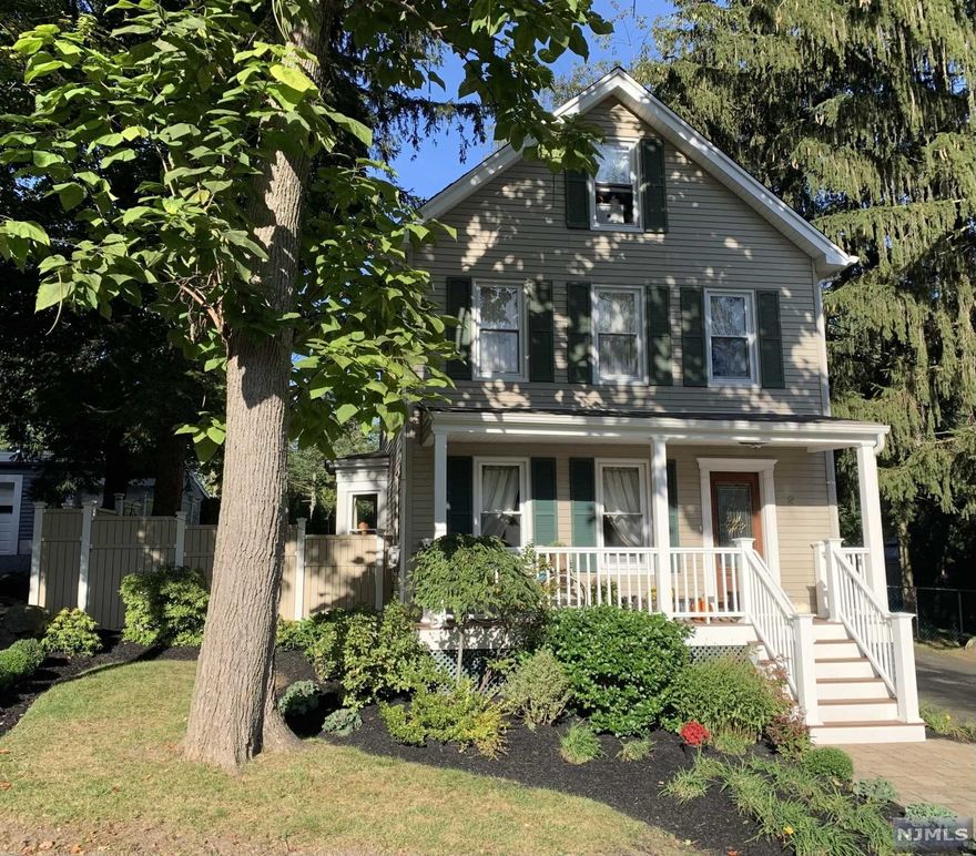 Welcome to this lovely Colonial located on a quiet cul-de-sac. The home features hardwood floors in the living room and formal dining room. 4 bedrooms and 1 full bath with subway and glass tile and Thassos marble floor. Country kitchen with stainless steel appliances opens up to a large outdoor patio and fenced-in backyard. The property is professionally landscaped with an abundance of perennials and circular courtyard. The new front porch, constructed of composite materials, welcomes you with a genuine mahogany door. The home also features newer, tilt-in windows, 3-zoned heating and a full, walk-out basement.