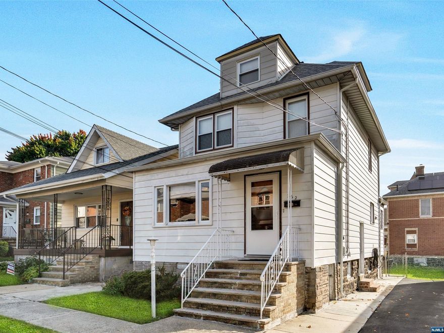 Charming 3 bedroom, 1.5 bath Colonial on a wonderful street in Fairview. First floor features ceramic tile in Entry Foyer, spacious and bright Living Room with hardwood floors, formal Dining Room, Family Room, updated Eat-In Kitchen with granite counter tops, breakfast bar and access to laundry, powder room and door to patio overlooking lovely yard. Second floor features Master Bedroom, two additional bedrooms, a full bath and access to 3rd level Bonus Room/Bedroom - with baseboard heat and plenty of storage. Additional features include full, unfinished walk-out basement, new front storm door, newly finished blacktop driveway with space for 3 cars, 2 zone baseboard heat, new cement patio, fenced in yard. Amazing location in Bergen County with access for all NYC commuters, close to schools, parks, shopping, worship and more! This home is in move-in condition and you'll absolutely love living here! Being sold strictly As-Is, inspections for informational purposes only.