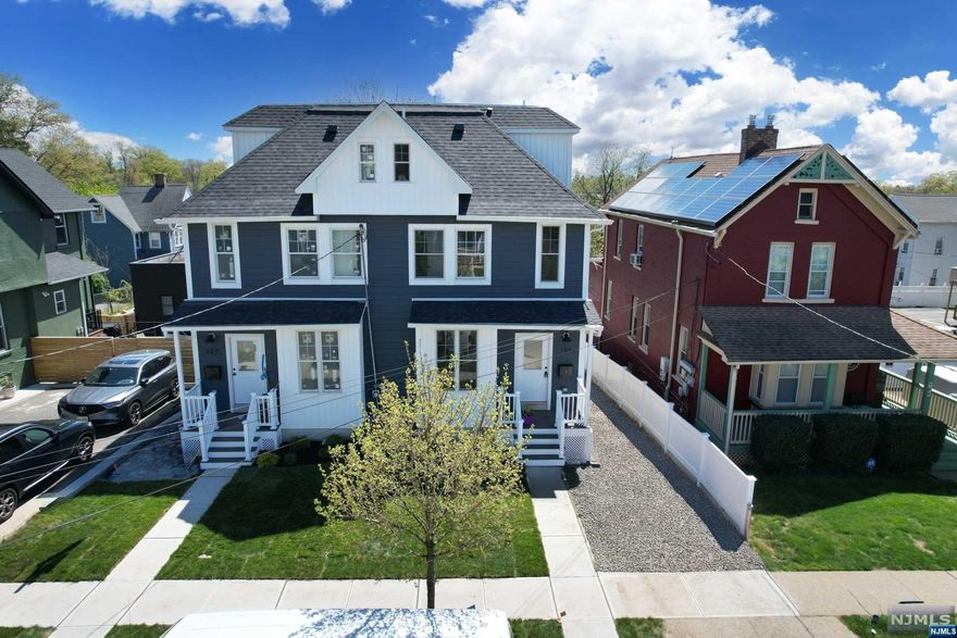 Opportunity of a LIFETIME! A chance to own TWO side-by-side 4 bed/4.5 bath townhomes located in the HOTTEST neighborhood in all of Montclair. A great alternative to single-family living, these are perfect for upsizers, downsizers, or anyone wanting to be close to the vibrancy of downtown's restaurants or Walnut st shopping. 4 bedrooms & 4.5 baths make these units a must-see! A mirror-image of one another, the main level features bright sunny windows, HW floors, open floorplan w/ LR, Dining area, PR, & EIK w/ island, bespoke custom cabinetry, tile backsplash, & SS appliances. The 2nd floor has large MBR w/ WIC, en suite bath w/ double vanity, laundry area, second BR & full bath. 3rd floor has 2 more bedrooms, full bath and storage closet. The spacious basement w/ high ceilings allows for a terrific rec room (Or gym? office? guest BR?) full bath, storage closet and utility room. The walkout door allows easy access to the beautiful yard w/ patio and plenty of room for parking.