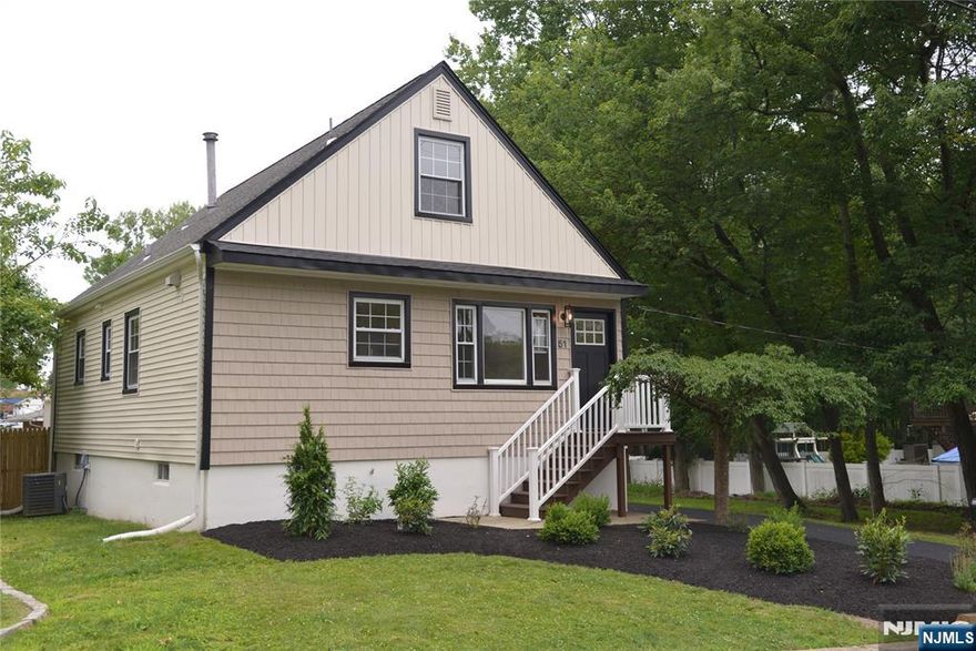 Welcome to this beautifully renovated Cape Cod home in highly desirable town of Westwood with its popular and bustling downtown. This move-in-ready gem features a brand new kitchen with white shaker cabinets, quartz countertops, marble backsplash, stainless-steel appliances, and a sleek stove hood over a gas range. Refinished hardwood floors span the main level. Enjoy two fully renovated full bathrooms, including a luxurious soaking tub and a stylish step-in shower in the basement. Both bathrooms showcase marble-top vanities, updated lighting, and gold-toned hardware for a modern, elegant feel. The home boasts modern finishes including: new recessed lighting, fresh paint throughout, new moldings, primary 1st floor bedroom with double closets, interior railings, and new doors throughout. Step outside to a spacious & freshly refinished, deck, perfect for entertaining, with a fenced-in backyard. Exterior also features newly paved driveway and meticulously redesigned landscaping for enhanced curb appeal. The home also features central air conditioning, a finished basement with recreation room, private home office, and laundry room with storage. Pascack Valley Swim Club, Westvale Park, Pascack Brook County Park, and Valley Brook Golf Course are all within blocks. Donâ€™t miss your chance to own a fully updated home in one of Bergen Countyâ€™s most desirable towns. Quick closing possible. Move right in!