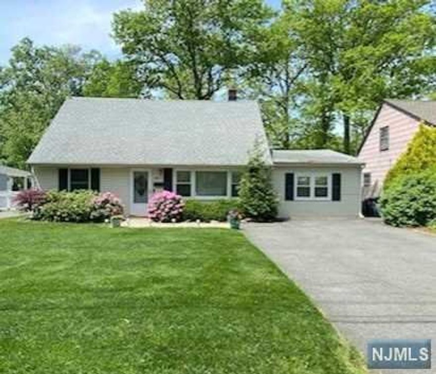 Updated and Expanded Cape Style Home in Desirable Neighborhood! Spacious Interior featuring 4/5 Bedrooms and Three Full Bathrooms! Rear 1st Floor Addition is designed to offer a Primary Suite (Full Bath & Separate Patio Entrance) or can be used as Great Room or even the Private in-law-suite Bedroom/Bath if needed! Kitchen featuring Granite Counters, and Stainless Appliances, Formal Dining Room, Living Room & Family Room. The 1st floor is completed with Two more Bedrooms and an updated Tiled Bathroom! The second floor offers Two Spacious Bedrooms and a Full Bath w/Stall Shower, Cathedral Ceiling & Skylight! Private rear yard with Large Paver Patio and Storage Shed! ADT security system. Convenient to Routes 10, 280, Houses of worship!