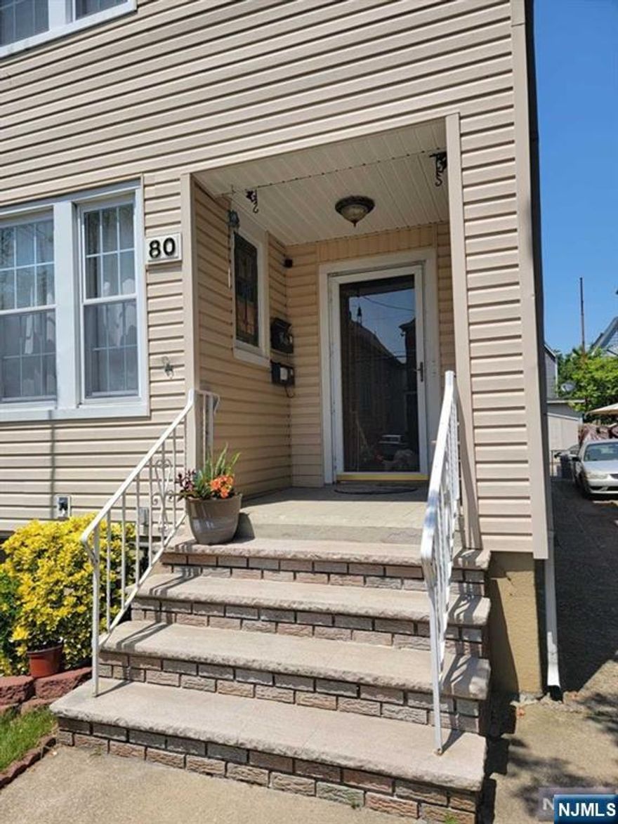 Spacious 4 bedroom, 1 bath unit spanning the 2nd & 3rd Floors! Extremely well-kept & cared for. Great bedrooms sizes. Big living room, dining room, and bonus sunroom! A brief walk away from Nash Park, easy access (3mins) to Route 46, 21, GDN State Parkway & Route 80. Perfect for Commuters. No Pets/No Smoking allowed. Street Parking Only. No Washer/Dryer connections however laundromat is just 2 blocks away. Application & 1.5 Month Security Deposit Required. Tenant Responsible for Fridge. Stove Provided