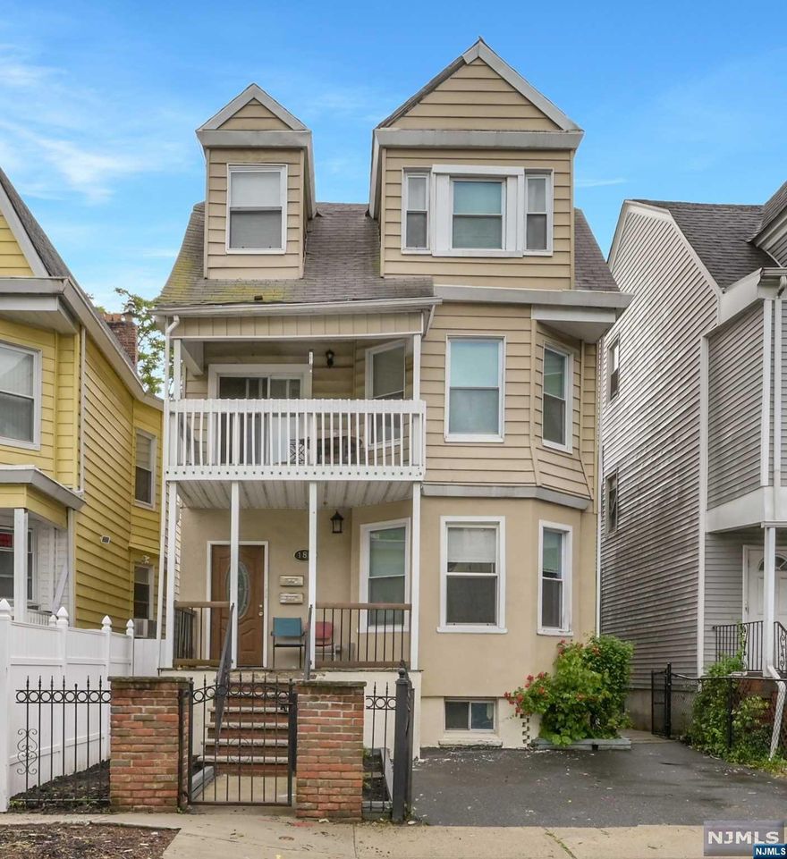 Welcome to this fully gutted 2-family home. Each unit consists of 2 floors. The first floor unit has an open concept living & dining room, 2 bedrooms on the first floor, a full bathroom in the hallway and a half bathroom in the primary bedroom. The finished basement consists of an additional living space, a bedroom and full bathroom. The 2nd floor unit has an open concept living & dining room, an office that leads of the a private balcony, 2 bedrooms on the first floor, a full bathroom in the hallway and a half bathroom in the primary bedroom. The finished 3rd floor has an additional bedroom, 2 walk in closest, an additional living space and a full bathroom plus laundry in the basement. Located less than 1-mile from the beautiful Branch Brook Park, iconic for its cherry blossom festival.