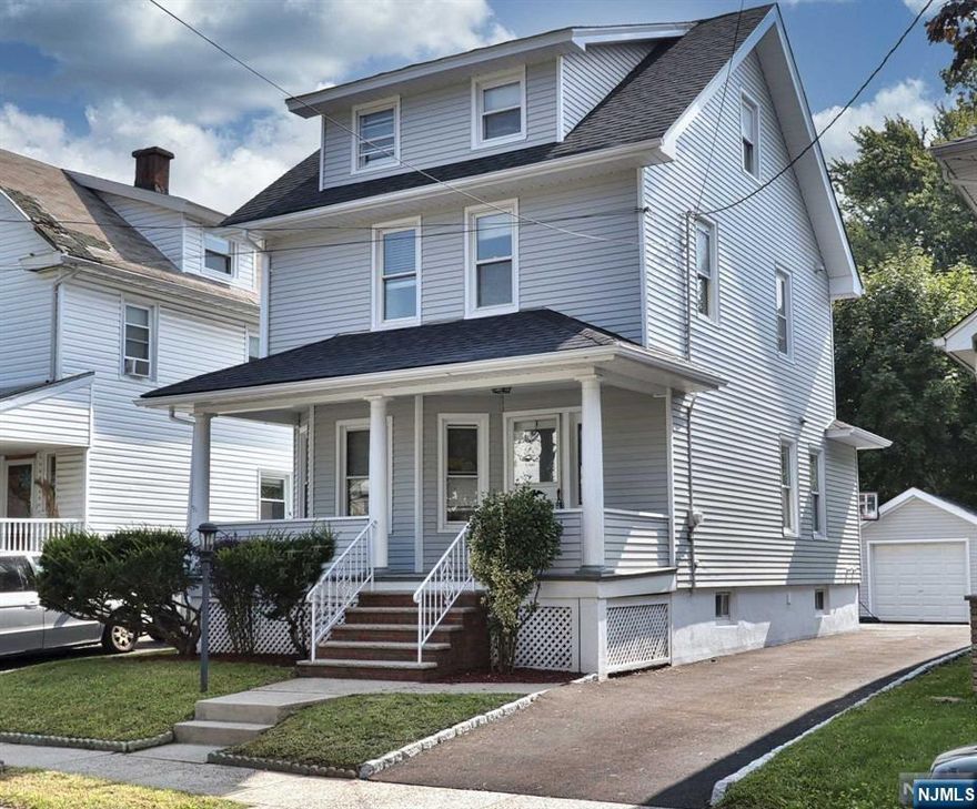 TOTALLY REHABILITATED HOME IN NUTLEY! Discover the allure of this renovated 4-bedroom, 1.5-bathroom home nestled in the heart of Nutley, NJ. Immerse yourself in the contemporary ambiance highlighted with original coffered ceilings, trims, and moldings and sun-drenched natural hardwood floors seamlessly connecting each room. First floor boasts a spacious open living room & formal dining room, large kitchen & powder room. Second floor has roomy 3 bedrooms & a main bath, and lastly there is a spacious bedroom in the attic making it a nice quiet area when it comes time to rest. This home also has central air, a newer roof & full basement w/ laundry, storage, utilities & own private entrance. This is a definite must see and will not last long on the market. Schedule your showing today!