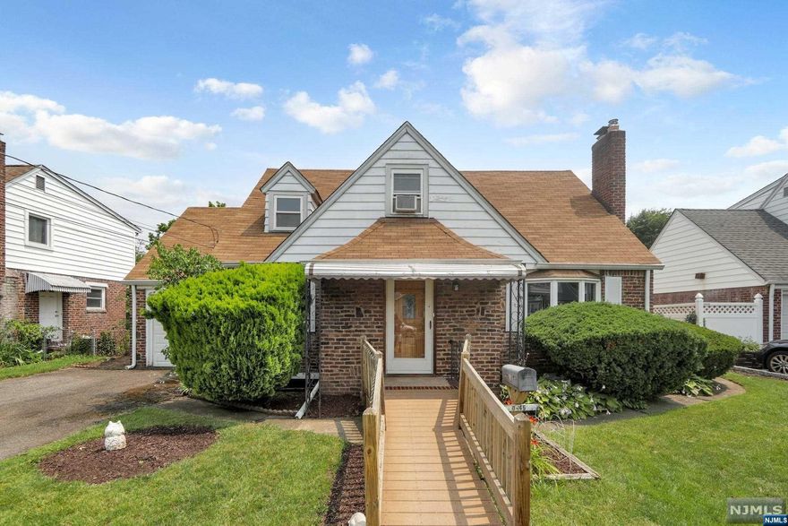 SUNNY BRICK CAPE nestled on a quiet residential street is ready for its next chapter! Here is your opportunity to live in the desirable Fair Lawn community with its highly regarded schools, numerous amenities including SANDY BEACH POOL & SPLASH PARK & convenience to PUBLIC TRANSIT, shopping & highways. ENTER into an inviting living room featuring a BAY WINDOW & wood-burning FIREPLACE flanked by built-in bookshelves. Continue into the open dining area where NATURAL LIGHT cascades through SLIDING DOORS leading to a DECK -- the perfect spot for outdoor entertaining or to simply relax. The updated kitchen offers new flooring, a peninsula ideal for meal prep & abundant wood cabinetry. Two bedrooms, full bath & CENTRAL AIR complete the 1st floor. Head upstairs to find a HUGE bedroom that can be reimagined to suit your needs. The spacious basement provides a finished rec room & abundant storage. Just a 5 minute walk to BROOKDALE PARK & only a mile to SADDLE RIVER COUNTY PARK!