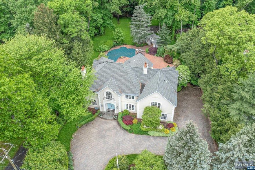 Stunning 5900 sq ft Custom built French Country Colonial Manor on almost an acre of property in Sought after Hartung Location. Enjoy your summers in an outdoor pool with full cabana that includes kitchen, FB and changing room. Play Basketball on the court in the backyard and enjoy complete privacy and the never ending blooming tons of perennials. So many items of high quality consideration in this house including the full paver courtyard patio/drive full house generator, travertine, marble, pecky cypress, Neimann Weeks chandeleir, 5 fire places all converted to gas for ease of enjoyment. 1st floor Primary BR and upstairs is a 2nd Primary (w FP) Suite of rooms with laundry on both floors. Additional ensuite BR and 2 more all with vaulted ceilings and private baths. Great room with Bar area includes it 's own dishwaher and game table area. Sonos surround sound throughout 1 st floor and basement The space is incredible. The architecture is incredible AND The location is incredible