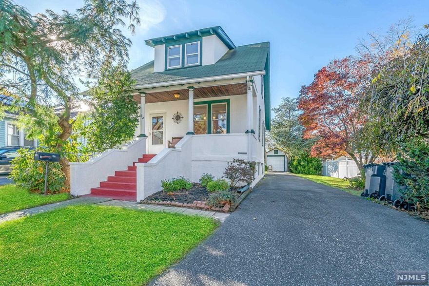 This charming colonial is located in one of Bergenfield's most desirable areas. This quiet street is located near NYC transportation, schools, and the center of town. This home is a great first home or condo alternative. Enjoy your days sitting on the large front porch on your rocking chair or relaxing in the 3 seasoned porch overlooking the backyard. Original hardwood floors and moldings add to the character of this home. The home along with the garage are being sold strictly "AS IS". Your buyers will not be disappointed.