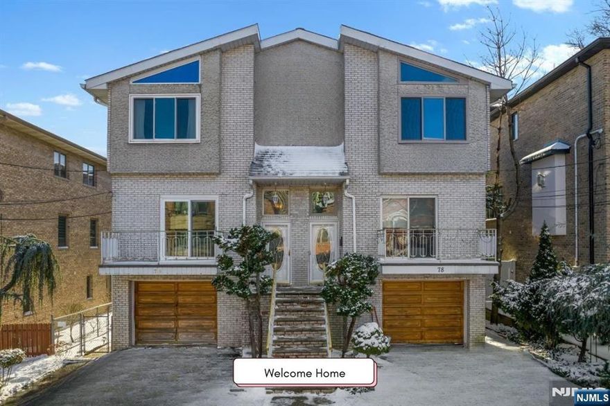 Discover this beautifully renovated 4-bedroom, 4-bathroom left side duplex in Cliffside Park, originally built in the 1990s and fully updated in 2019. The ground level features a legal kitchen, living room, bedroom, full bath, and a separate entrance, offering ideal space for extended family. The first floor boasts an open-concept living and dining area, a large eat-in kitchen, and a full bath. Upstairs, the master suite impresses with high ceilings and an en-suite bath, accompanied by two additional bedrooms, an office, and a stylish bathroom with dual vanities. With all bathrooms renovated in 2019 and modern finishes throughout, this home offers versatile living in a prime location near shopping, dining, and NYC transportation. HIGHEST & BEST OFFERS DUE ON WEDNESDAY 1/29 AT 12PM