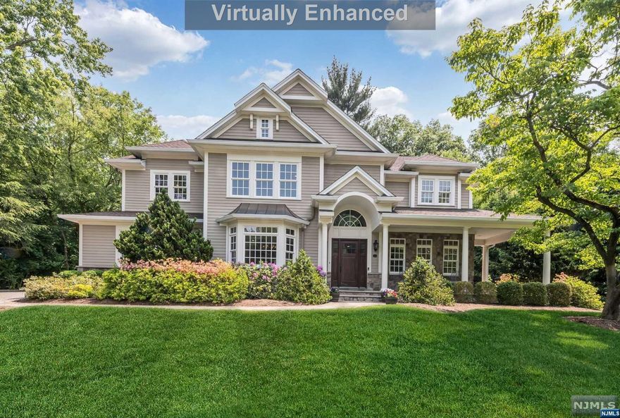 Magnificent Custom Built Center Hall Colonial with beautiful detail on one of Haworth's most desirable streets. You will love the open expansive living and unique layout on all 3 floors. 5/6 bedroom, 4 1/2 bathroom home is both practical and luxurious. The plethora of windows allow for ample sunlight & park-like views. Main floor is perfect for entertaining & everyday living w/gourmet eat-in kitchen open to family room & easy access to butler's pantry, dining rm, mud rm & backyard. 2nd floor boasts 4 spacious bedrooms all with en-suite baths & walk-in closets, including a primary suite with spa-like bathroom & 2 walk-in closets. Lower level has enormous rec space, guest BR, full bath, office, laundry rm & plenty of storage. Fenced private yard with paver patio, professional landscaping & lots of room to play. 3 Car Garage & Generator! Amazing community w/Blue Ribbon Schools, swim club, parks/playgrounds & so much more. In close proximity to NYC transportation, town, schools & NYC!
