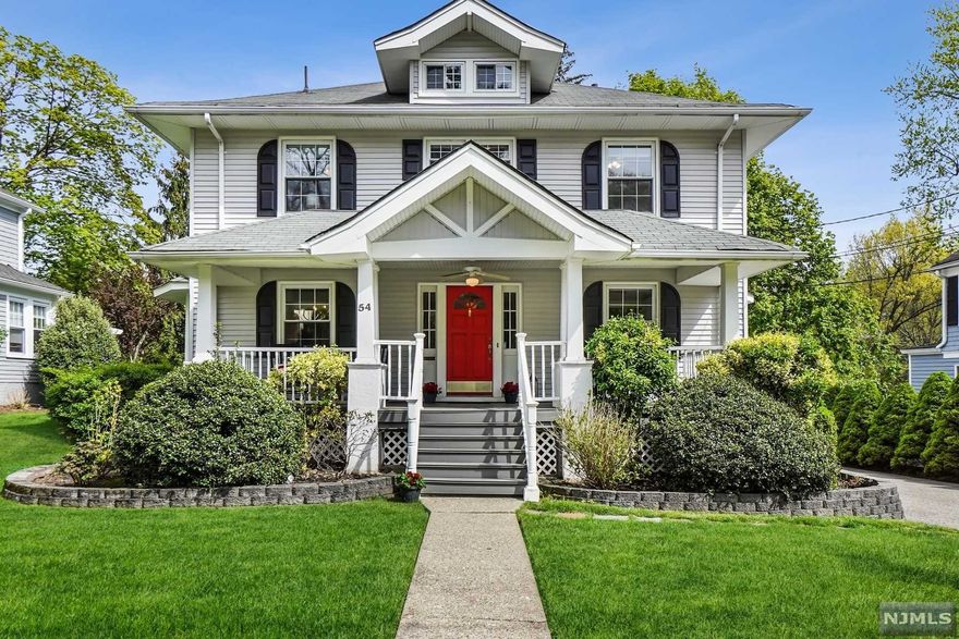 Welcome to "The Cedars," an idyllic neighborhood. You will love this warm, inviting CHC with surprises at every turn. 1 block to the spectacular 41 acre Grover Cleveland Park with trails, playgrounds & sports fields. Enjoy the view from the "Lemonade" front porch. Inside: spacious Living Room with fireplace. DR boasts beautiful detail. Family Room off the Kitchen with gas fireplace and door to new Timber Tech deck. 1st Floor features Primary Ensuite & additional Powder Room. Lower Level offers 3 finished rooms, full Bath & Laundry. 2nd Floor has 4 sunny Beds, one used as quiet Office. Terrific storage on 3rd Floor. Blocks to town with restaurants shopping & the perfect stop for morning coffee enroute to the NYC Bus! Everything you need here for the perfect lifestyle just 24 Miles from the city.