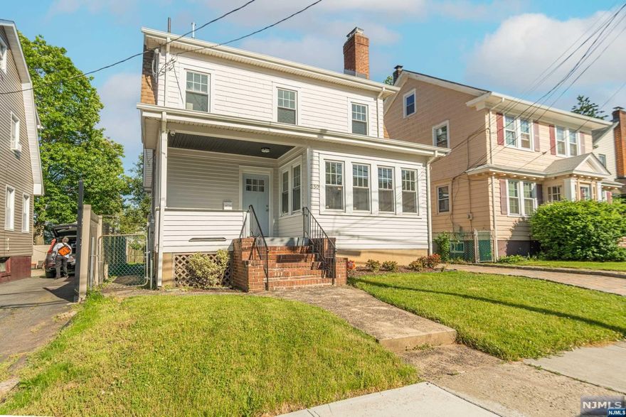 Welcome to this beautifully renovated colonial nestled in Vailsburg. Inside to discover a spacious open layout w/ solid oak hardwood floors and a sunlit den. The large living room welcomes you with a cozy fireplace leading to the formal dining room.The kitchen is a chef's dream with a stunning quartz waterfall center island, plenty of cabinet space and a walk-in pantry. Adjacent to the kitchen is a powder room that leads to the outdoors, perfect for entertaining guests on the deck or in the backyard.Upstairs, the primary suite with a enovated bathroom, accompanied by two additional bedrooms and acommon bath. Walk up to the attic boasts a generously sized fourth bedroom, perfect for guests or a home office.The fully finished basement offers plenty of room for entertainment, complete with a full bathroom and laundry facilities. This meticulously crafted home combines modern amenities with timeless charm, offering the perfect blend of comfort and style. Perfect for NY Commuters!