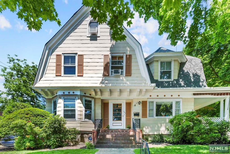 This impressive Victorian features 5 bedrooms, 2 full bathrooms, 2 half baths & a finished basement; nearly 2,153 sq. ft of living space. This home offers elegant & charming 9- foot ceilings, large & gracious rooms, hardwood floors, & detailed moldings. The interior of the home welcomes you with an elegant foyer sided by a sunlit fireside dining room & a spacious living room that opens up to a breezy porch. The second floor opens up to a master suite, a master bath which offers a touch of fashion and tradition, offering double pedestal sinks and a step-in shower, 2 cozy bedrooms, & a full bath. The 3rd floor offers 2 additional bedrooms that can be used to sleep or as the perfect office space for those who work from home. The full, newly finished basement includes a flexible space, a half bath, a laundry room & a large storage area. The exterior of the home does not fall short with a newly replaced roof, a private/cozy backyard, & a gazebo waiting to entertain.