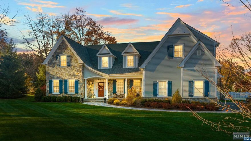 Stunning, custom-built Wyckoff colonial set on an acre of pristine land. Almost 4700sqft of quality & perfection awaits you. Rich in architectural details throughout and beautifully appointed, this 5BR home will surely please the most sophisticated buyer. Fabulous bright, gourmet kitchen w/spacious center island and sunny breakfast nook that opens to the beautiful family room/w stone fireplace overlooking the private, manicured yard.The banquet sized FDR, elegant FLR and functional mudroom area/w full pantry and powder room, finishes off the main level. Gorgeous primary suite with luxurious bathroom, and large professionally finished closets, along with 4 generously sized additional bedrooms (one currently used as an office),and laundry room on 2nd level. The lower level is a perfect space for entertaining, along w/guestroom, storage, and a full bath. Huge rear yard boasts a bluestone patio & hamptons-style gunite pool. There is nothing to do but unpack, you will fall in love!