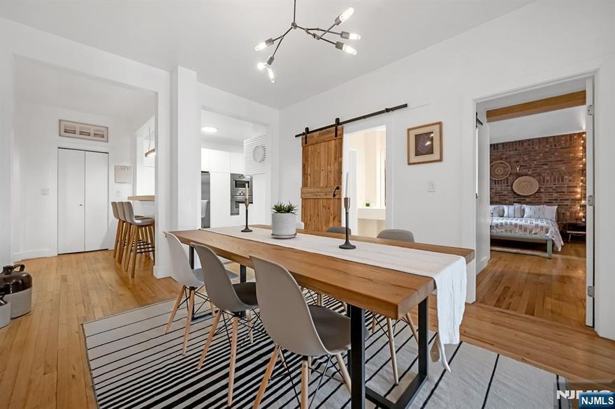 The coolest condo in Cliffside Park, NJ and not sure there's a close second. Two bedrooms, one full bathroom and over 1200 sq ft in this completely renovated unit. Closets and storage space galore. Large bathroom. Larger bedrooms. High ceilings. Exposed brick. Walk in and gasp, it's that cool. Express NJ Transit literally across the street from the building makes NYC commute an absolute breeze. Laundry in building. Did I mention real exposed brick? Come take a look and buy this thing before I do... I just might...