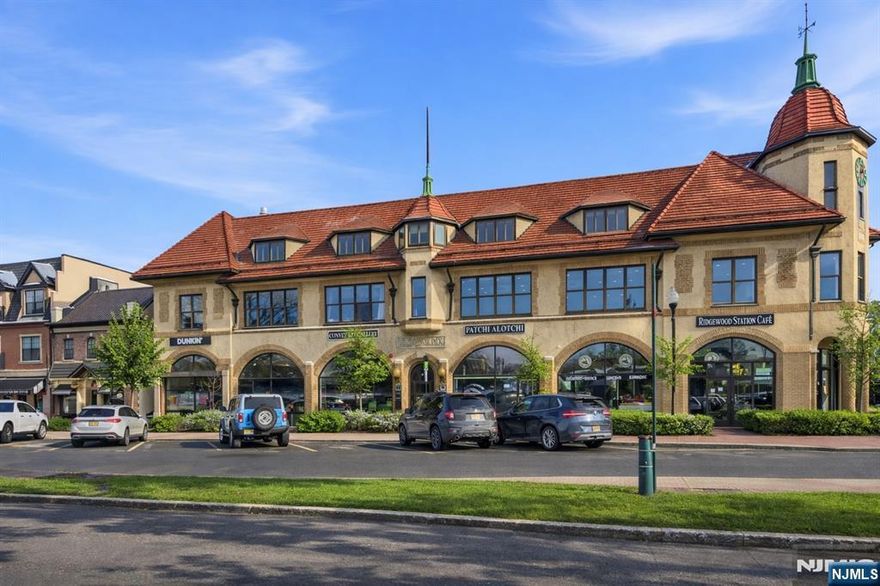 Situated directly across from the Ridgewood Train Station in the heart of Ridgewood. The building benefits from constant daily foot traffic and seamless NJ Transit access to New York City. The space is surrounded by established national and boutique tenants, and offers elevator access, separate menâ€™s and womenâ€™s restrooms, and strong daily foot traffic. Ideal for office, wellness, beauty, or service-based businesses seeking visibility, convenience, and an affluent downtown market. There are only 2 suites left