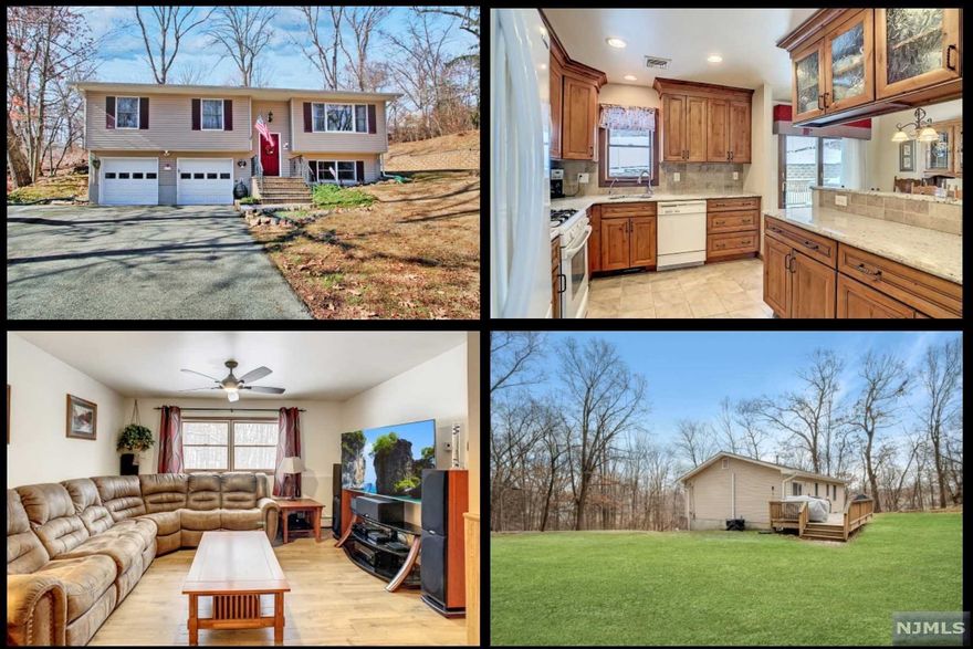 Fall in Love with this Immaculate & Well-Maintained Home just steps from Parks Lake Beach & Playground! Remodeled Kitchen has Wood Cabinets, Granite Countertops with Ceramic Tile Backsplash, 5-Burner Gas Stove, and French Door Refrigerator with Bottom Freezer. Dining Rm has Sliding Doors to 21' x 11' DECK surrounded by Huge Back & Side Yards. Other Features & Benefits include Neutral Decor, Natural Gas Hot Water Baseboard Heat, Central Air, Updated Baths, Recessed Lighting, Ceiling Fans, New Hot Water Heater, and a Whole House 5-Stage Reverse Osmosis Water Filtration System. You will Appreciate the Large Property for Outdoor Leisure Activities, the Maintenance Free Vinyl Siding, plus the 2-Car Garage and Expansive Driveway with Potential Parking for 8 Cars. Fantastic Location is Convenient to Shopping, Restaurants, Recreation, Movie Theaters, Medical Facilities, and the Rockaway Townsquare Mall Complex! ALL Appliances & Window Treatments are Included. Nothing To Do But Move in!