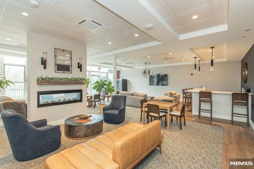 Rare opportunity at The Mill - End Unit with Attic Storage, Exposed Brick Walls, Tall Windows, Hard Wood with open concept. The kitchen offers functionality with newer appliances situated just off the main living space. Spacious Living Room/Dining Area. Bright & Cozy Bedroom with walk in closet, Full Bath with tub shower and linen closet. Laundry in unit for convenience with Forced Hot Air/Central Air. Amenities Include Outdoor Pool, Tennis Courts, Walking Paths, State of The Art Exercise Room, Updated Community Room, Outdoor Pool & Tennis Courts. Located near shops, restaurants, NJ Transit & Train Station Great For Commuting into NYC/Hoboken. Project Funding fee $189.30 ending 12/31/28 with no known issues.