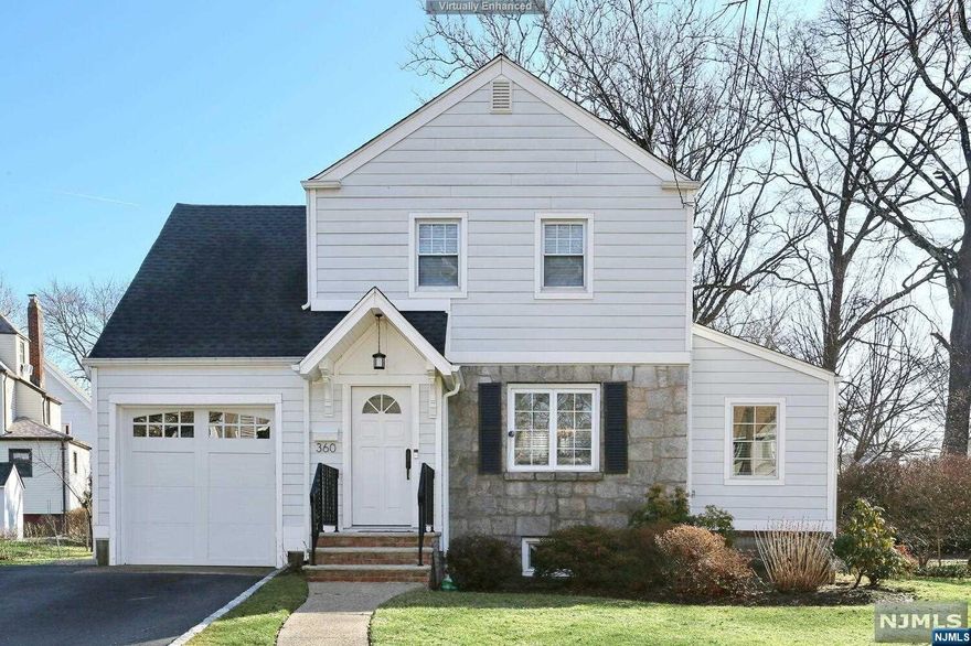 Welcome to one of New Jersey's popular commuter town. A deep-end property with ample space for a pool if so desired. This house features fully renovated (2018) and updated eat-in kitchen with high end appliances and quartz countertop. First floor is equipped with a half bath, a formal dining room, spacious living room next to a den or home office space. Trex deck was also newly installed next to the Dining Room. Roof and sidings redone in 2018 and all windows replaced with Andersen windows. Costed almost $200K in renovations alone. Upstairs are three bedrooms with a full bathroom and close to NJ Transit trains and/or buses to NY. Also close to Blue Ribbon Elementary School and Oradell Public School.