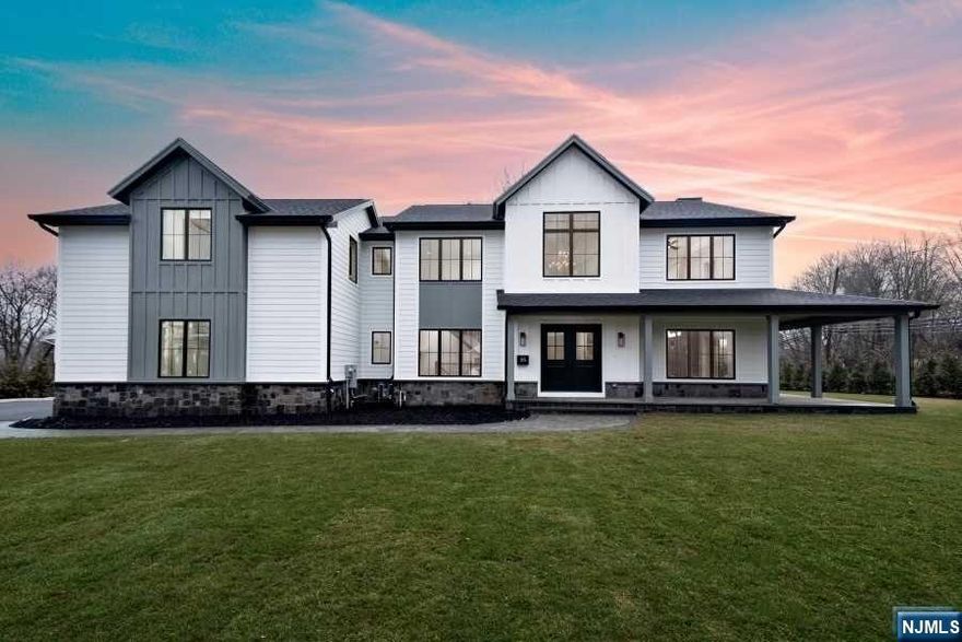 Stunning brand new construction masterpiece by renowned local builder. The gorgeous & modern home has just been completed. It sits on 1/2 an acre & features 5 bedrooms & 5 full bathrooms. Fabulous covered front porch greets you immediately with beautiful curb appeal. Open-concept first floor layout with huge great room with wood beams & beautiful FP with built-ins. Chef's kitchen & dining area. Kitchen features professional Subzero & Wolf appliances along with custom-built cabinetry. Butler's Panty is an added bonus. 1st floor full bathroom. Upstairs offers a dream primary suite with sitting area, double WIC's, and spa-like primary bathroom. Junior Suite w. en-suite full bath plus 2 additional bedrooms, another full bathroom, & laundry room completes the bedroom level. Ultimate finished basement with rec room, gym with glass doors, wet-bar, bedroom, & the 5th full bathroom. 2 car attached garage, amazing mudroom built-ins. Great yard space with landscaping for privacy.