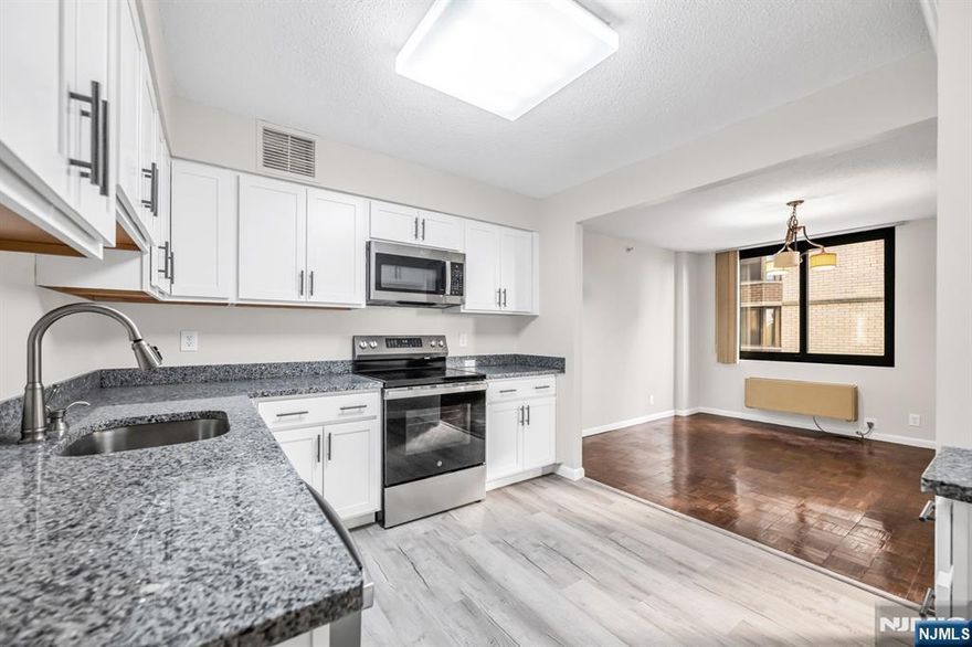 Welcome to this beautiful 1-bedroom 1-bath condo on the 6TH floor of the luxurious World Plaza. This 968 sq ft unit has a very open floor plan with plenty of closets, storage space, open views, newly painted walls, refinished floors, Balcony and offers a fully renovated kitchen with stainless steel appliances. The World Plaza has a prime location offering easy public transportation and access to highways and shopping. Relax by the resort style pool or capitalize on other amenities such as 24 hour concierge, building super, gym, sauna and garage parking. This unit requires a $700 one-time moving fee. Indoor parking $80 and outdoor $70 per month.