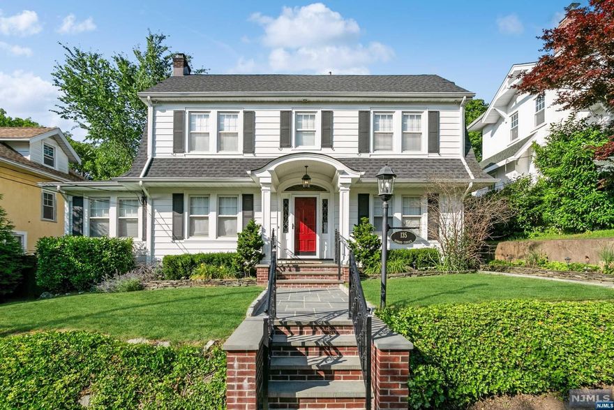 135 Howard Ter Leonia has been completely renovated. The landscaping was professionally redone as well as the bluestone pavement leading to the entrance, backyard and garage. Living room was remodeled by Ethan Allen with custom curtains. The kitchen offers Viking appliances, Profile dishwasher and granite countertops. The fourth bedroom was converted into a family room/movie room. The second floor offers 3 comfortable bedrooms, the Master bedroom has his and her walk-in closets. Three baths have all been remodeled with Kholer toilets, sinks showerhead and faucets. Deck is new and recently stained, seller will leave a projection screen in the backyard with the equipment for movies at night, and an above ground pool with a heating unit to make it comfortable until the fall. This property is one mile from the GWB and easily accessible to all the NJ highways and Turnpike. It is a must see with an excellent school district, low taxes, and in a well desired area of Leonia. SOLD AS IS.