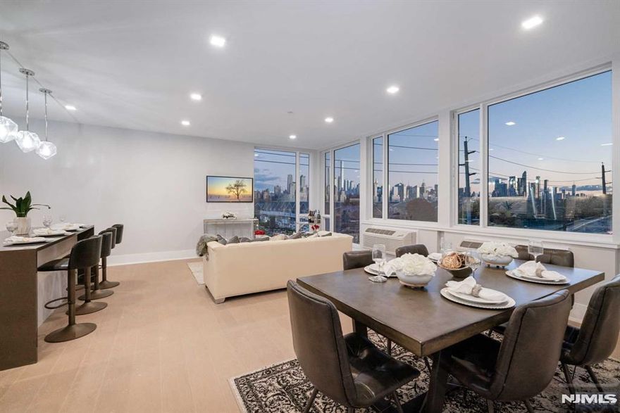 SOUTH Facing/NYC & Hudson River Direct Views 2 bed 2 bath. New Incentives Available on a 12M+ lease! Inquire today! Stunning, brand new construction ultra-luxury rental building on River Road in North Bergen. Absolutely gorgeous finishes and features with tons of amenities. Amazing Pool & Pool Deck with fire pit and grills with unobstructed NYC views. On-site gym, doorman, and garage parking available. Units currently available: 1 bed / 1 bath layout; 2 bed / 2 bath layout; and duplex-style 2 bed / 3 bath layout. State of the art kitchens boast Bosch appliances, sleek European-style cabinetry, under-cabinet lighting, waterfall quartz countertops, and center islands. Bathrooms offer imported porcelain tiles, Grohe trim package, and floating vanities. 7-inch hardwood flooring throughout. Laundry in unit. Storage available. Amazing location so close to transportation into NYC... Ferry & Bus! Close proximity to fabulous restaurants, shopping, Hoboken, and more. Pet may be considered. Credit Check & Proof of income required.