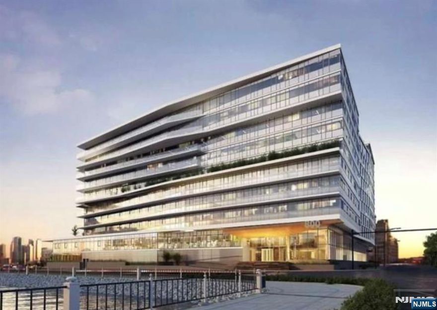 Luxury Condominium "Avora"!! Commuter's Dream!!! 2 bed 2 bath unit with 1,264 sq. ft of modern living space available in the waterfront building. One indoor garage parking space, water and gas included in the maintenance fee. High quality hardwood floor throughout, quartz countertop, modern cabinetry, high-end stainless appliances and customized hardware. Luxury Avora condo community features 24/7 concierge service, screening theater, sports simulator, resident lounge, outdoor pool with spectacular NYC skyline view, outdoor dining area, BBQ area, sundeck and fire pit, boardroom, bar and catering kitchen, fitness center, bike storage etc. Pet friendly building. NY Waterway Ferry, Light Rail and NJ transit bus to NYC are at your doorstep! A must see!!