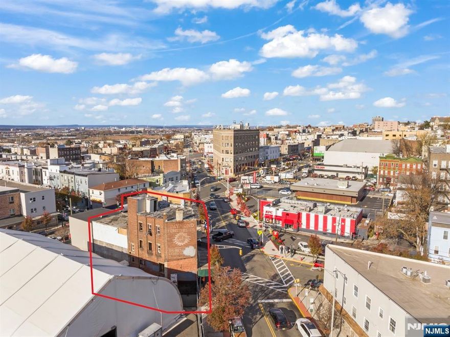 Key location in the center of several major Boulevards in Union City. Property is a desirable corner lot on major through fare at Paterson Plank Rd. Many incredible vantage points: High visibility and has views of Mid-Town Manhattan from the top floor. Located at the intersection of Paterson Plank Rd., Summit Ave. & a short block from both Secaucus Rd. & Kennedy Blvd.. Total lot is approx. 90" Feet of street front x 25" ft.. Current building has been vacant for 10 years.