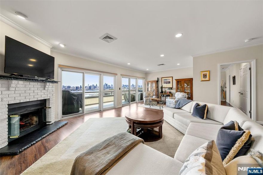 (Contact YULIYA SHINKORENKO, 2 0 1 - 3 4 1 - 7 7 7 7) - THE CLIFFHOUSE - Something very special is finally available... PENTHOUSE 57 is a one-of-a-kind Three Bedroom one-level home that spans approximately 2300-SF. This corner home is located in the very best position and boasts spectacular Hudson River and Manhattan Skyline views from windows that wrap from east to south to west. The re-imagined floorplan incorporates extra space unique to Penthouse 57 and provides vast living space, extraordinary all-day sunlight, and an exceptional 33-foot river-facing terrace. Comprehensive renovations, fireplace, 2-zone central HVAC, and a private 2-car garage complete this compelling offering. Ideally located with a NJ Transit stop directly in front of the complex, The CLIFFHOUSE has a 24-hour attended gatehouse, resident gym with sauna, and the most beautiful clifftop pool reserved for its fortunate residents. Welcome Home - (Listed by THE CHEN AGENCY, 2 0 1 - 3 4 6 - 8 8 8 8, Yuliya Shinkorenko, YULIYA @ CHENAGENCY . COM, Nelson Chen, NELSON @ CHENAGENCY . COM)