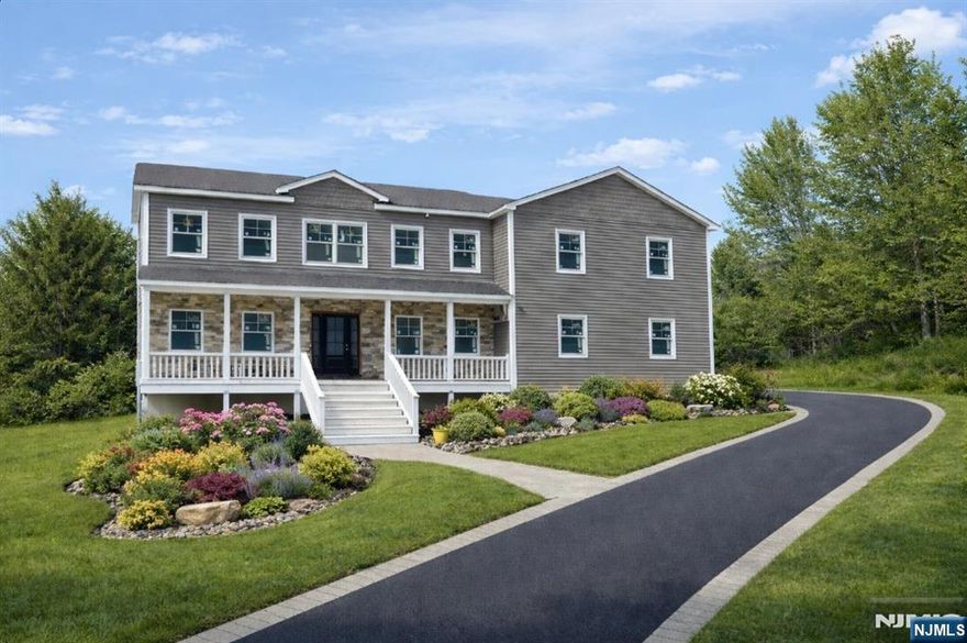 Welcome to your brand-new 4-bedroom home in the desirable Rolling Hills Estates of Wantage, NJ. This beautifully crafted residence offers 2,700 sq ft of modern living, featuring a bright open-concept floor plan centered around a spacious kitchen with a large center island, stone countertops, and premium cabinetry. The seamless flow into the dining and living areas enhanced by hardwood flooring throughout creates the perfect environment for everyday living and effortless entertaining. Upstairs, retreat to your private primary suite complete with a full ensuite bath. Also on second floor bonus sitting room, ideal for a home office, reading nook, or lounge space. Three additional spacious bedrooms complete the second level. Located in the prestigious Rolling Hills Estates, you'll enjoy peaceful surroundings, beautiful natural landscapes, and four seasons of outdoor recreation. All just minutes from Crystal Springs Resort, Mountain Creek Ski Area, dining, shopping, and major conveniences.