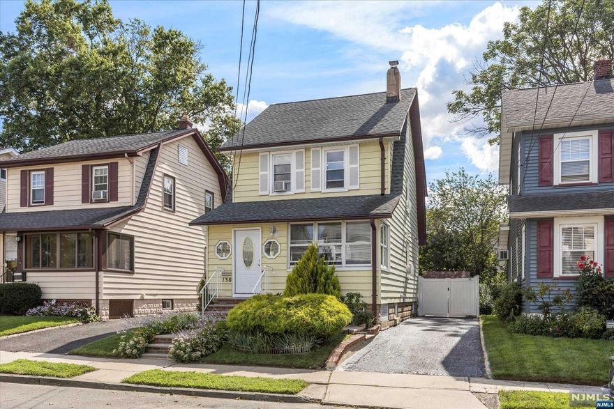 Conveniently located within walking distance to NYC direct. Lovingly maintained one family home. Enjoy the three season front enclosed porch. Open first floor concept. Walk out to deck from kitchen. Home offers three bedroom with 2 updated bathrooms and up dated kitchen Walk out from semi-finished basement with full bath. Large back yard surrounded by privacy fence, shed, patio and plenty perennials and evergreens. Roof replaced 2017.