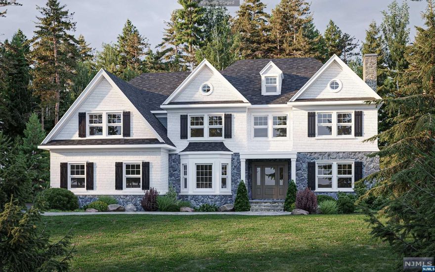 UNDER CONSTRUCTION. Located on a 24,000 square foot parcel in the desirable Sicomac section of Wyckoff, this Hampton style Center Hall Colonial with Fieldstone and shake exterior offers over 4500 square feet (plus the opportunity to finished 800 SF basement - plumbing and framing is currently in) of expertly designed living space. Including 6 bedrooms, 5 full baths and 1 half bath, this gracious home will be available for Summer 2023 delivery. Get in early for the opportunity to customize.