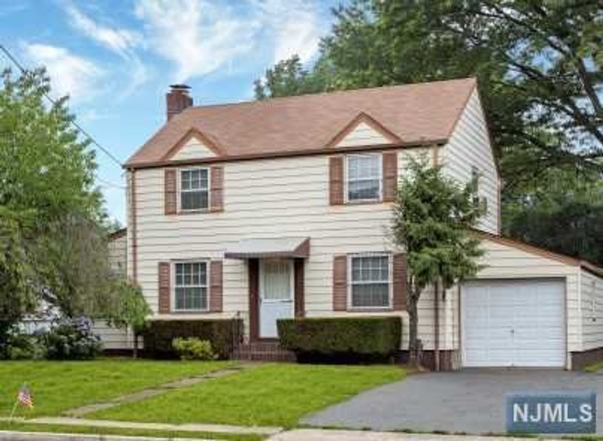 Conveniently located Colonial featuring Living Room with fireplace, dining room, sunroom, hardwood floors, partially finished basement. Nice size yard with patio. Walk to restaurants, shopping & Brookdale Park. One car garage.
