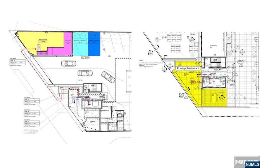 Newly developed ground-floor retail space available in a modern 104-unit multifamily building on busy Washington Avenue at the Nutley border. Flexible space ranging from approximately 1,092 sq. ft. to 2,645 sq. ft. with dramatic 22-foot ceilings, ideal for a custom build-out and potential mezzanine. Restaurant/bar use permitted with liquor license available. Approximately 800 sq. ft. of rooftop space may also be available, offering city views, a pool, and gazebo areas. Brand-new space with build-out options. Utilities not included.