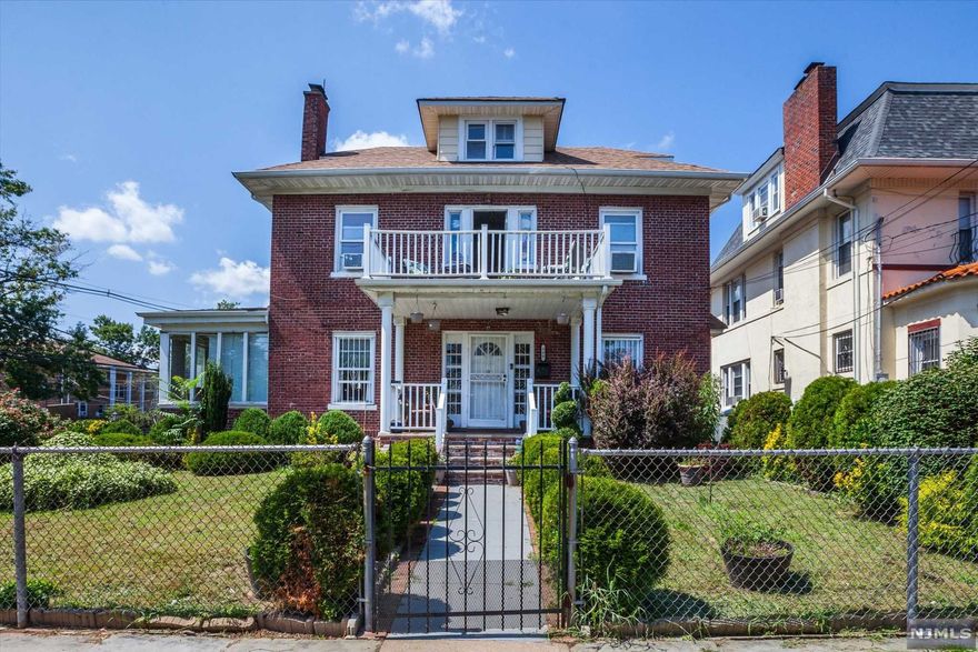 Spacious Brick Colonial located in a desirable area of Forest Hill features living room with fireplace, sun room, dining room, updated kitchen, 5 bedrooms, 4 1/2 bathrooms, Master suite with walk-in closet and bathroom, balcony, central air conditioning, finish basement with family room, summer kitchen, bathroom, office, storage room, laundry room, deck and 2 Car Garage. Close to transportation to NYC. The 2 Car Garage sold "as is" condition.