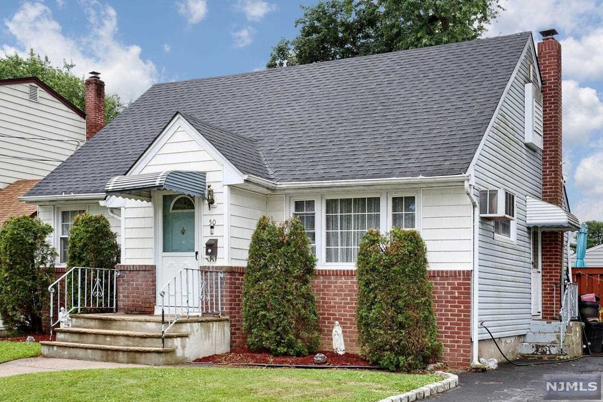 Great starter home - expanded cape cod with family room/sunroom off kitchen w/ sgd to deck and large back fenced-in back yard with large 8 x 12 shed. 2nd floor expanded in back with spacious bedroom, .5 bath and storage (great space for a master br suite). First floor features an entry foyer, living room, 2 bedrooms, eat-in-kitchen and updated full tile bath. Full size basement w/ 1 finished room, laundry area, plenty of storage and o/e to back yard. hwd floors, New roof. Wall and window a/c's, newer h/w heater, 50 x 100 property, quiet street, close to neighborhood park & playground, 2 blocks from shopping and NYC transportation. Seller will consider a long closing or a contingency. Wont last !!