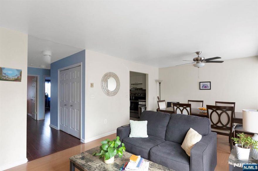 Welcome to this beautifully maintained and spacious two-bedroom condominium located in the desirable North Newark area on the Belleville border. Situated on the top (3rd) floor, this residence offers an abundance of natural light and a comfortable layout featuring two generously sized bedrooms, a charming kitchen, a full bathroom, and an open concept living and dining area great to entertain. Additional highlights include an in-unit laundry room, ample closet space, and a private balcony. The unit is also accompanied by one assigned parking space and a dedicated storage area. Recent updates provide peace of mind and modern appeal, including a newly rebuilt balcony, new built in air conditioning units in both bedrooms, a new ceiling fan in the dining room, and a new stainless steel stove. Conveniently located just minutes from Branch Brook Park, renowned for its annual Cherry Blossom Festival, this property offers easy access to train and bus transportation, major highways, restaurants, shopping, and a swift commute to New York City. This Condo is an excellent opportunity for buyers seeking a well-kept, move-in-ready residence in a prime location. Just unpack and move in! Why Rent When You Can Own?