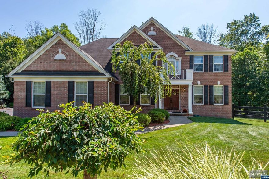 Stunning, 1-of-a-kind 4 BR, 3 FB, brick-faced CH colonial on 3.29 acres in Fieldstone Ridge! Grand entry foyer boasts high ceil, chandelier&nat'l sunlight. 1st FL feat. 9' ceil, formal LR w/pellet stove, DR, EIK w/ island, pantry&sliders to large deck, fam rm w/gas FP, FB w/stall shower, office/potential 5th BR great for in-law suite, laundry rm, coat closet&gar. entr. 2nd FL incl. large primary suite w/dbl doors, complete w/sitting rm, 2 WIC&FB, w/soaker tub, stall shower&2 vanities. Home has 3 add'l great size BR &guest bath. Other feat. incl. HW floors, massive 3 car gar, lg. unfin. basement w/high ceil, dehumid.&rough plumbing for FB, 2 units/zones for heat&AC, water soft/filt sys, gen. H/U wired for CAT-5, tons of storage&le parking. Relax in your own oasis w/gorgeous heated, SW pool, poolhouse w/shades, bar&changing rm. Patio wired for hot tub. Enjoy fenced yard w/deck, stor. shed&tons of privacy. Home close to highways, rest., shops&more! You don't want to miss this one!