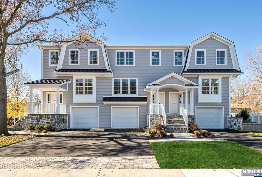 New high end construction, walk to trains, hardwood floors, private paver patios, garages and driveway parking French door refrigerators, zone heat central air much much more. tax is a estimate