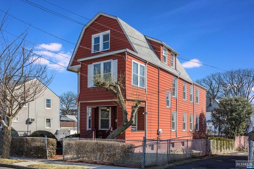 Don't miss this sunny and spacious 2-family in a coveted Belleville neighborhood set on a wide private lot. First floor unit has generous living and dining rooms, an eat-in kitchen with separate pantry and laundry area, 2 bedrooms and bath. Unit two is a 2-story 4 bedroom 2 bath, plus office and also has a living room, dining room and EIK with pantry and laundry area. Tons of storage in the full unfinished basement. Large 2-car detached garage & plenty of off-street parking. Fenced yard with mature hedges and plantings and a lovely, raised vegetable garden! NYC transportation via light rail and bus, plenty of shopping and restaurants nearby. A real gem!