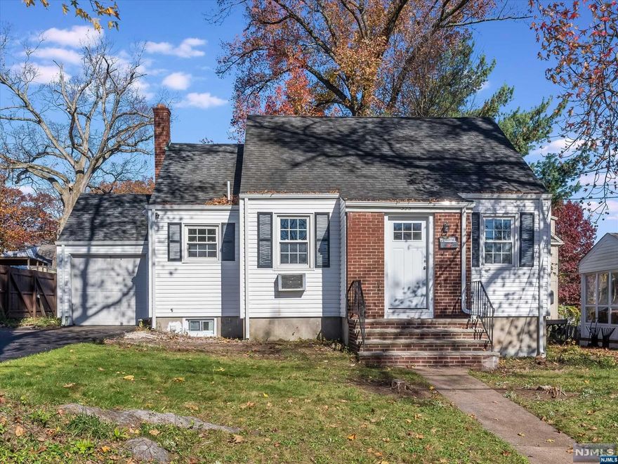 Fully updated Cape Cod style home in desirable section of Englewood! This home is conveniently located near NYC transportation, major highways, schools and shopping. Entry foyer with coat closet into the sizable living room and dining room. The dining area leads into the kitchen, which offers custom cabinetry, quartz countertops and brand-new stainless-steel appliances. Main level also features 2 sizable bedrooms and a full bathroom with tub shower and storage vanity. Pristine hardwood floors throughout! Upstairs offers a large 3rd bedroom with a huge closet. The basement is fully finished offering a den, storage space, laundry room and updated full bathroom. Bilco-style door leads to spacious backyard with patio area perfect for relaxing or entertaining. Attached 1-car garage with newly paved driveway.