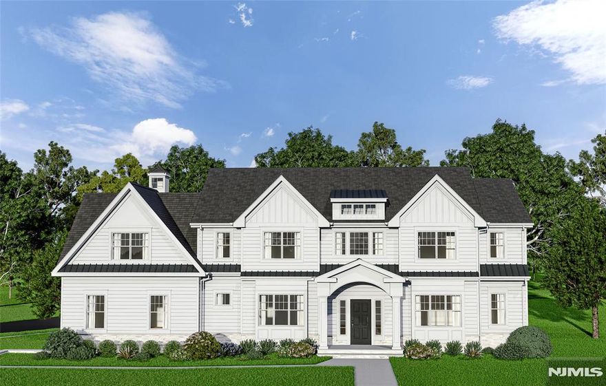 Brand New Construction with a 3-Car Garage & room for FUTURE POOL. This Stunning Custom Colonial is located in the highly desired RIKER HILL section of Livingston. Superior High-End Craftsmanship with over 6,000 sq ft of finished living space spanning 3 levels. Custom Coffered Ceilings, Wainscotting & Detailed Millwork throughout this home. Grand Foyer Impresses w/ Soaring 20 ft Ceilings, 10ft Ceilings on 1st fl & 9ft Ceilings on 2nd Fl & Basement Level. Formal Living Room, Formal Dining Room, Gourmet Kitchen w/High End SS Appliances, Large Center Island, Quartz Counters, double stacked Cabinetry & Walk-In Pantry. This kitchen offers both luxury and function, making it the center of your home. Large Entertaining Family Room w/Gas FP & Doors to backyard patio. First Floor Guest Suite, Powder Room & Mudroom complete this level. Second Floor Primary Suite w/ High Ceilings, Detailed Moldings, Spa Bath w/Soaking Tub & Large Custom Walk-in Closet. Three Large Guest En Suite Bedrooms & Laundry Room complete 2nd Floor. Finished Basement w/9ft Ceilings, Large Recreation Space w/ Wet Bar, Bedroom/Office, Full Bath & a Bonus Room which can be used as Gym or Media Room. Attached 3-Car Garage w/ EV charging.
