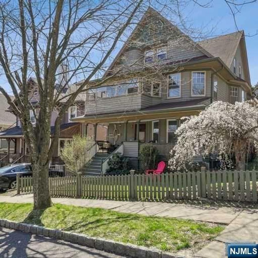 Wonderful, spacious 2-family close to everything. Recently updated with generously scaled rooms throughout. Natural woodwork. Both apartments feature large living rooms, formal dining rooms, as well as eat-in kitchens. Open porch on first floor, sunporch on second. Upstairs apartment includes 2nd and 3rd floors with possibility for 5 bedrooms. Ideal investment opportunity or owner occupants. Off street parking for 3 cars - one space in front on Club Street and two spaces on North Mountain Ave. Short distance to downtown Montclair shopping, restaurants, entertainment, Art Museum and Whole Foods. Photos of 2nd floor apartment were taken prior to tenant occupancy.