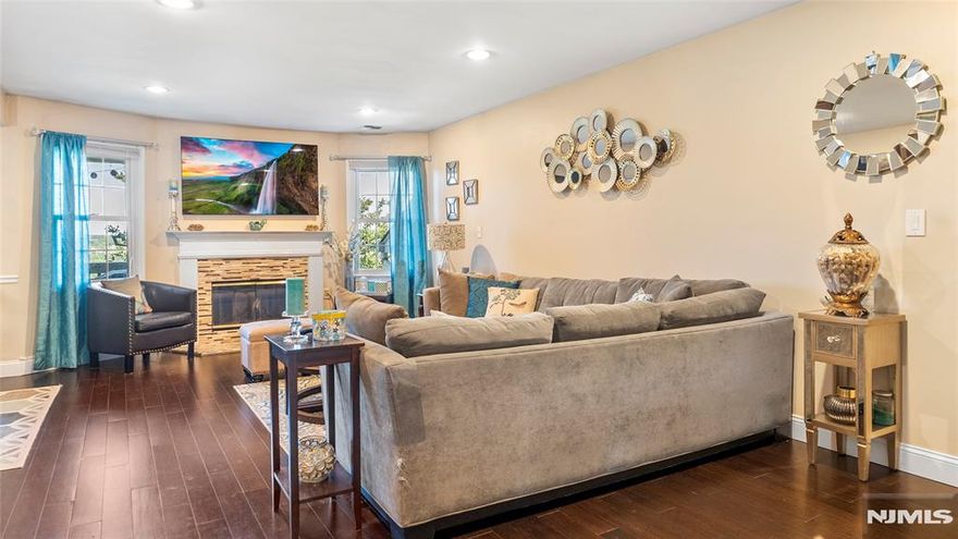 Move-in ready unit in Garret Heights with amazing Skyline views! Features a spacious open floor plan with 2 Bedrooms, 2 Renovated Full Baths, Updated Kitchen with granite countertop, Living Room with wood burning fireplace, formal dining room with sliders to deck. Hardwood floors in living room and dining room. Primary Bedroom with double closets and primary bath! Second bedroom offers nice sized walk-in closet. Laundry conveniently in unit, recessed lighting, central air and ample storage! Minutes to Garret Mountain Reservation, fishing picnic grounds and running/hiking/jogging trails. Close to major highways, shopping and transportation. Garret Heights is a pet friendly complex. Beautiful mountain living, all appliances stay. Not FHA approved. Unpack your bags and enjoy!!! Management Company requires $350.00 move-in-move out fee, 3 months maintenance upfront, ($1,275), 1 month capital reserve($425) and 1 month maintenance in advance($425).