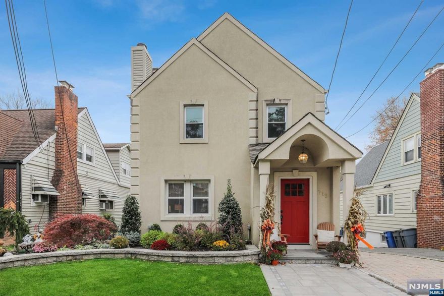 Beautifully updated Brookdale Colonial with one of the best lots in all of Bloomfield and just steps to the bus or Jitney to the trains. This spacious 3 bed + 2.1 bath features an open layout first floor with hardwood floors, large living room w/wood-burning FP, dining area, family room with gas fireplace & sliders to large entertaining deck. Enjoy the modern kitchen with granite countertops, breakfast bar, & SS appliances. Upstairs is the large Primary bedroom w/vaulted ceiling, gas fireplace, updated en-suite and bonus loft space. 2 additional bedrooms & full bath finish the 2nd floor. Extra lower-level living space with rec room, laundry & powder room. Other amenities in the home are central Air, stone paver patio, and attached garage. Entertain in your amazing fenced-in backyard that is adjacent to Lion Gate Park. Close to NYC transportation, restaurants and shops.