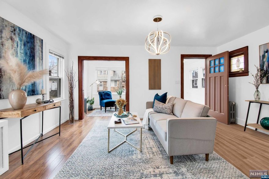 MOVE IN READY 4 BED 2.5 BATH HOME!The home offers a garage, off street parking for at least 4 cars, and a large low maintenance garden great for gatherings! Enter through the front door to your living space and den with lots of natural light. Next you make your way to a separate dining area and eat in kitchen with a half bathroom. The second floor consists of 3 good size bedrooms and a full bathroom with the entrance to your large 3rd floor bedroom located in the hallway. Enjoy the use of a fully finished basement and added full bathroom great for entertaining guests. The home is close to all modes of public transportation and minutes away from I-280 and Garden State Pkwy an easy commute to New York. We will only accept offers from direct end buyers no wholesalers please. This opportunity will not last for long!The home is currently being staged, more photos will be added soon! Realtor has a legal interest in the home.