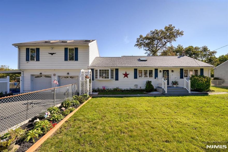 Move-in ready expanded ranch featuring 3 spacious bedrooms and 2.5 baths, including a massive primary suite with ample closet space. This well-maintained home offers two great rooms, a brand-new kitchen, and two three-season porches perfect for relaxing or entertaining. The backyard is truly a vibe complete with an inground pool, patio, and plenty of space for outdoor gatherings. A huge finished basement with a half bath and separate shower adds even more living space. This home has it all and is a must-see!